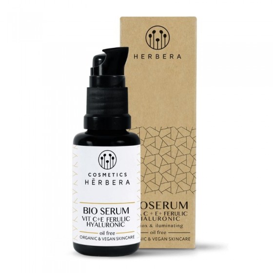 Bio Serum Vitamin C +e + ferulic + hyaluronic oil free