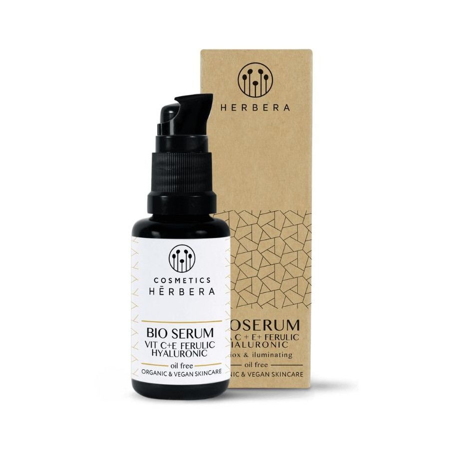 Bio Serum Vitamin C +e + ferulic + hyaluronic oil free Herbera - 1