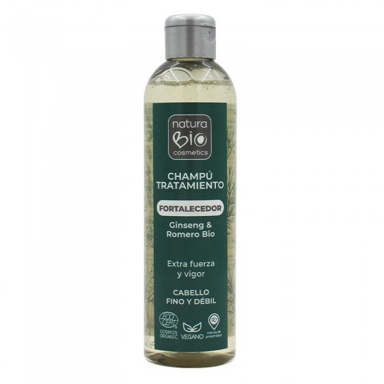 Champú natural fortalecedor ginseng y romero.