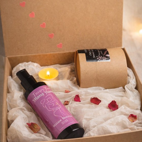 Set Love masaje sensual. San Valentín