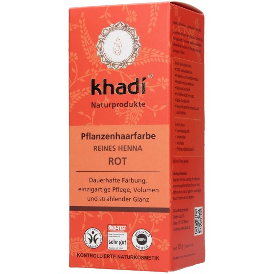Tinte Vegetal Henna roja - 100% BIO-Khadi