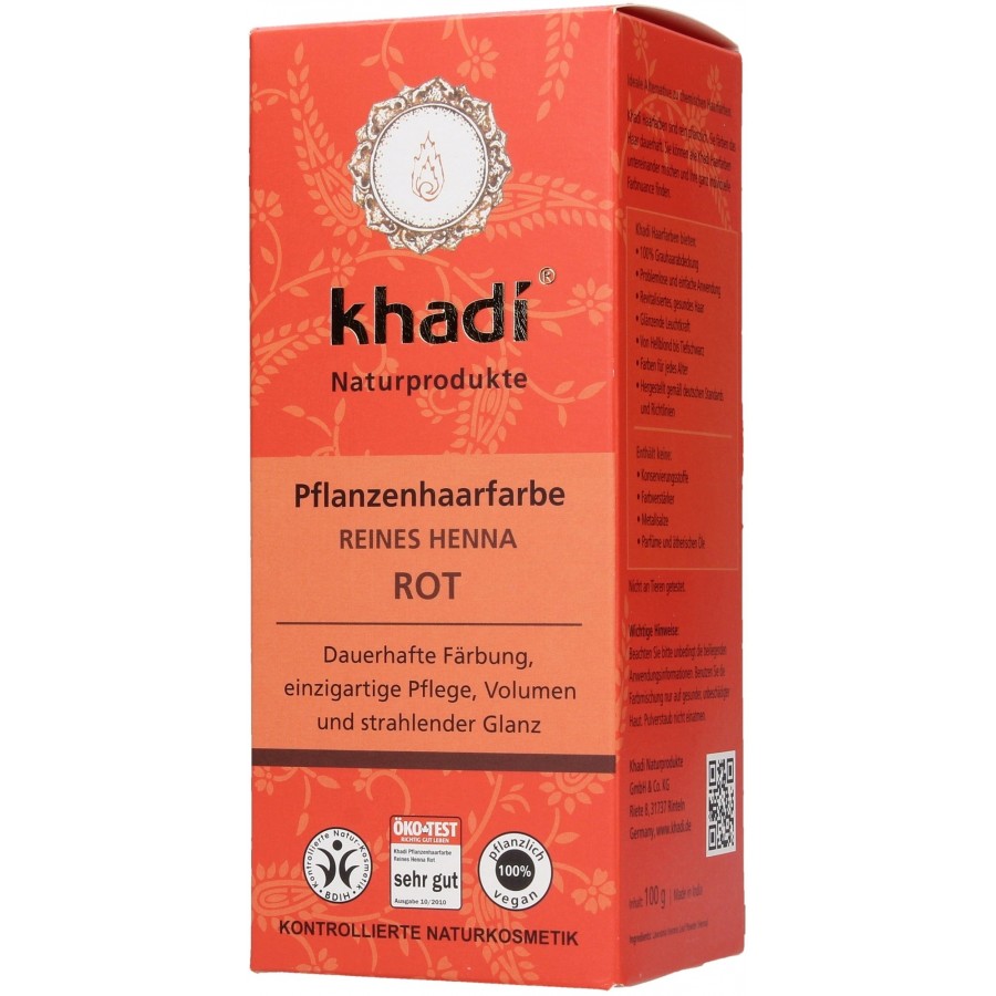 Tinte Vegetal Henna roja - 100% BIO-Khadi Khadi - 1