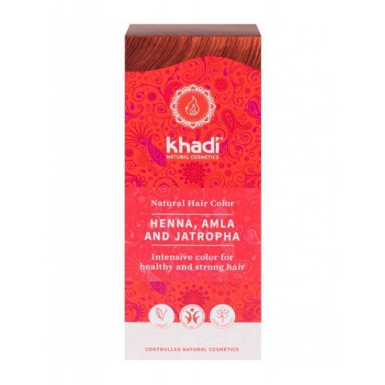 Tinte Vegetal Henna, Amla & Jatropha - 100% BIO kHADI